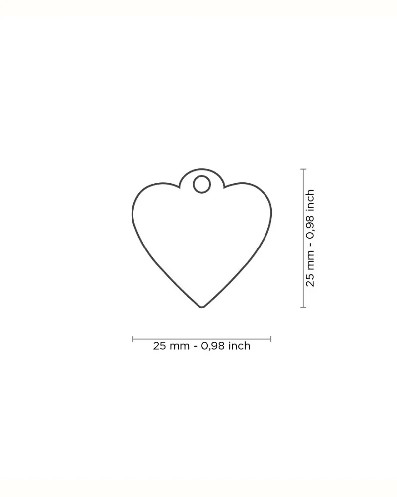 Handmade Heart Tag in Really Red Custom Pet ID Tag - Image 6