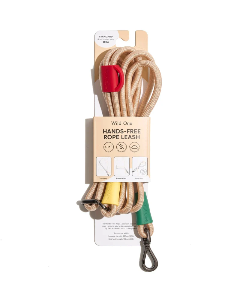 Hands-Free Rope Dog Leash in Bubblegum or Retro - Image 6