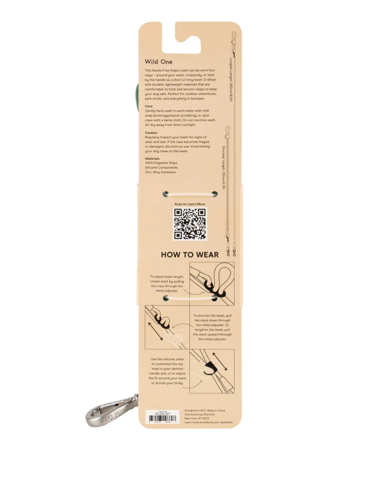 Hands-Free Rope Dog Leash in Bubblegum or Retro - Image 8