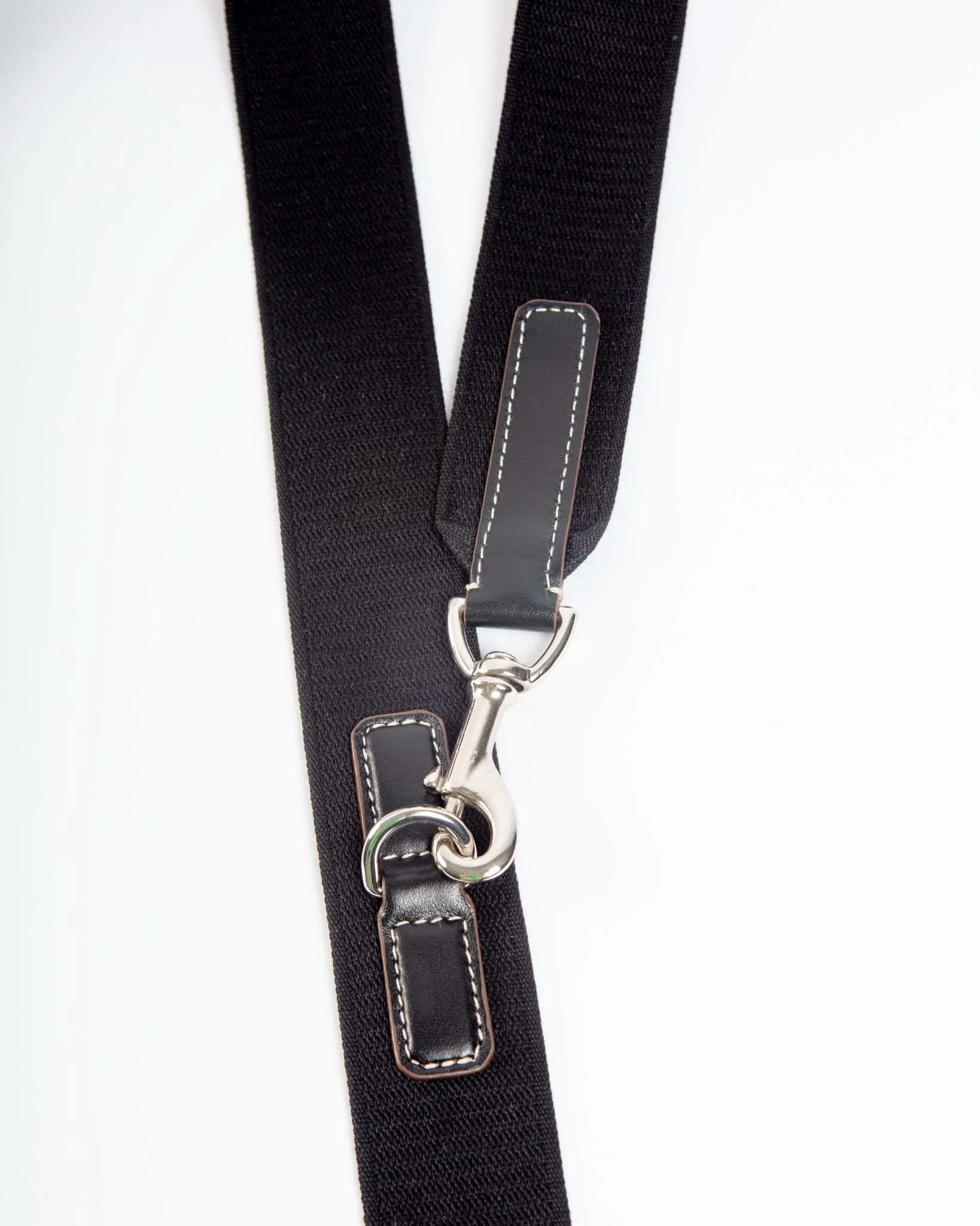 Hands-Free Textile Dog Leash in Black (Made in Italy) - Image 3