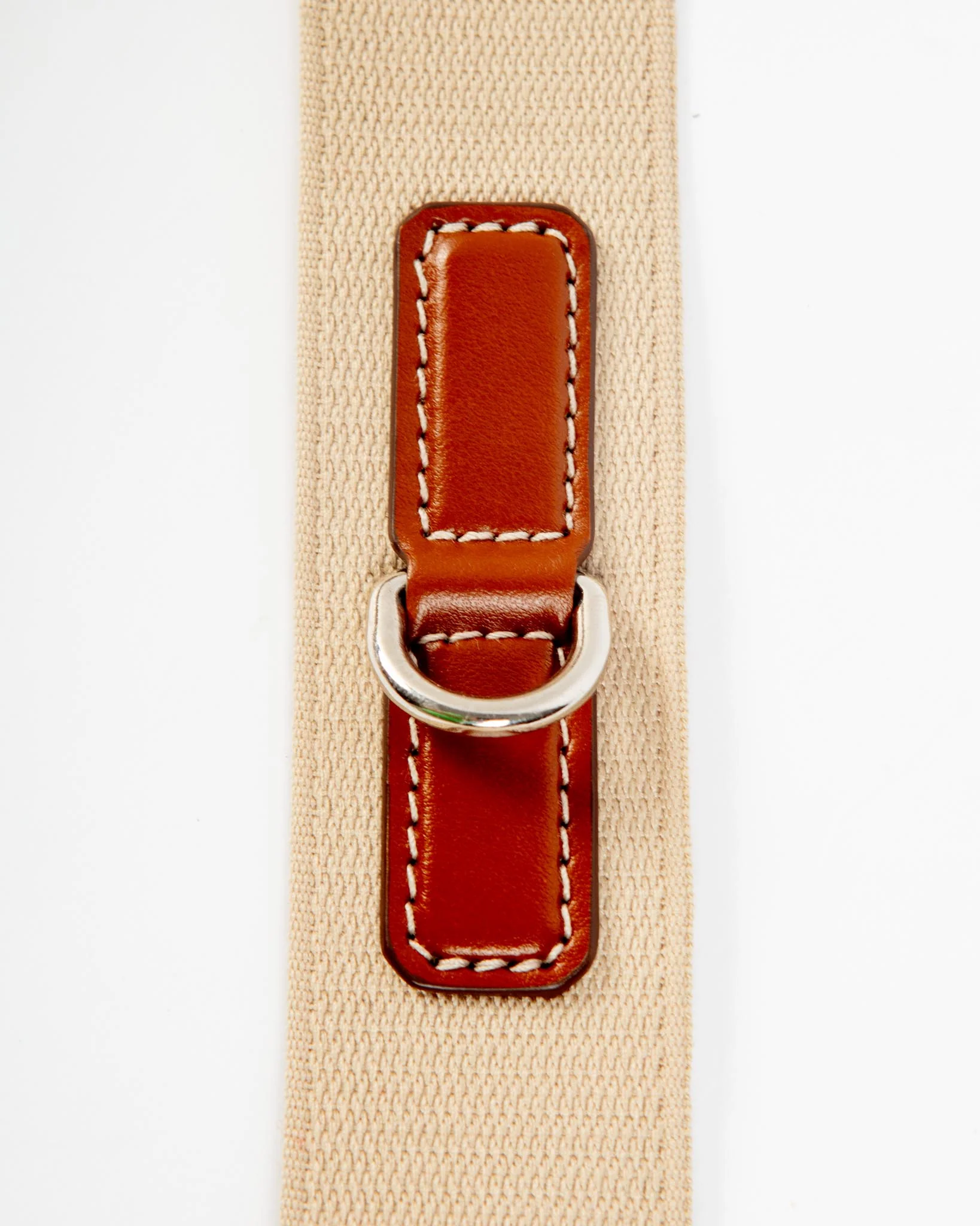 Hands-Free Textile Dog Leash in Tobacco Tan (Made in Italy) - Image 3