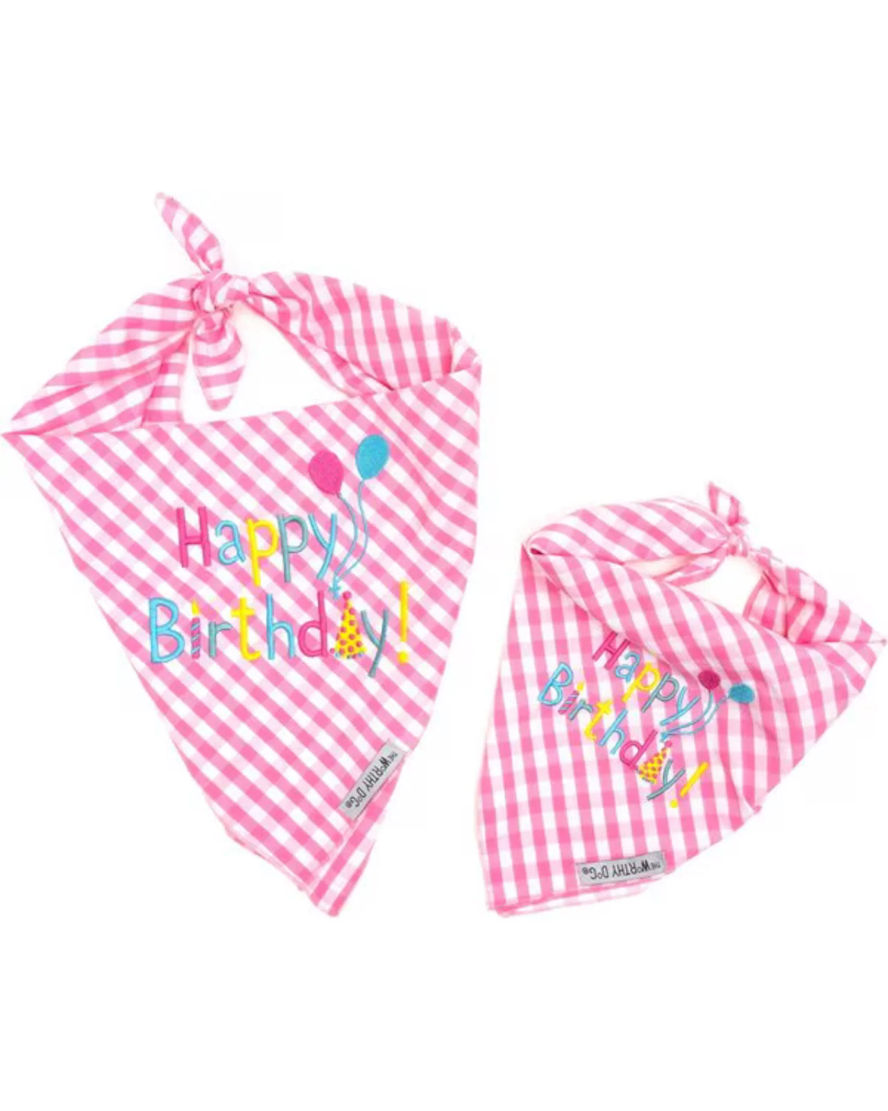 Happy Birthday Gingham Dog Bandana - Image 7