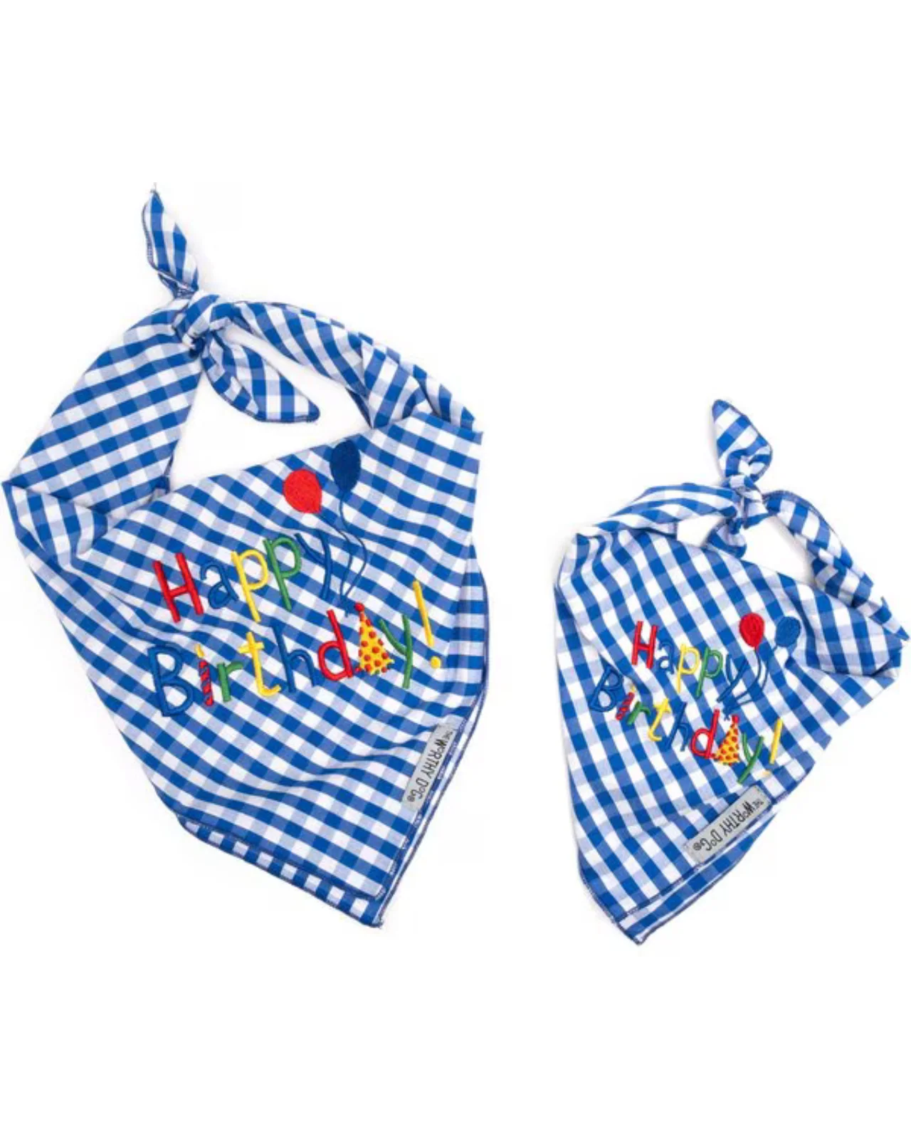 Happy Birthday Gingham Dog Bandana - Image 8