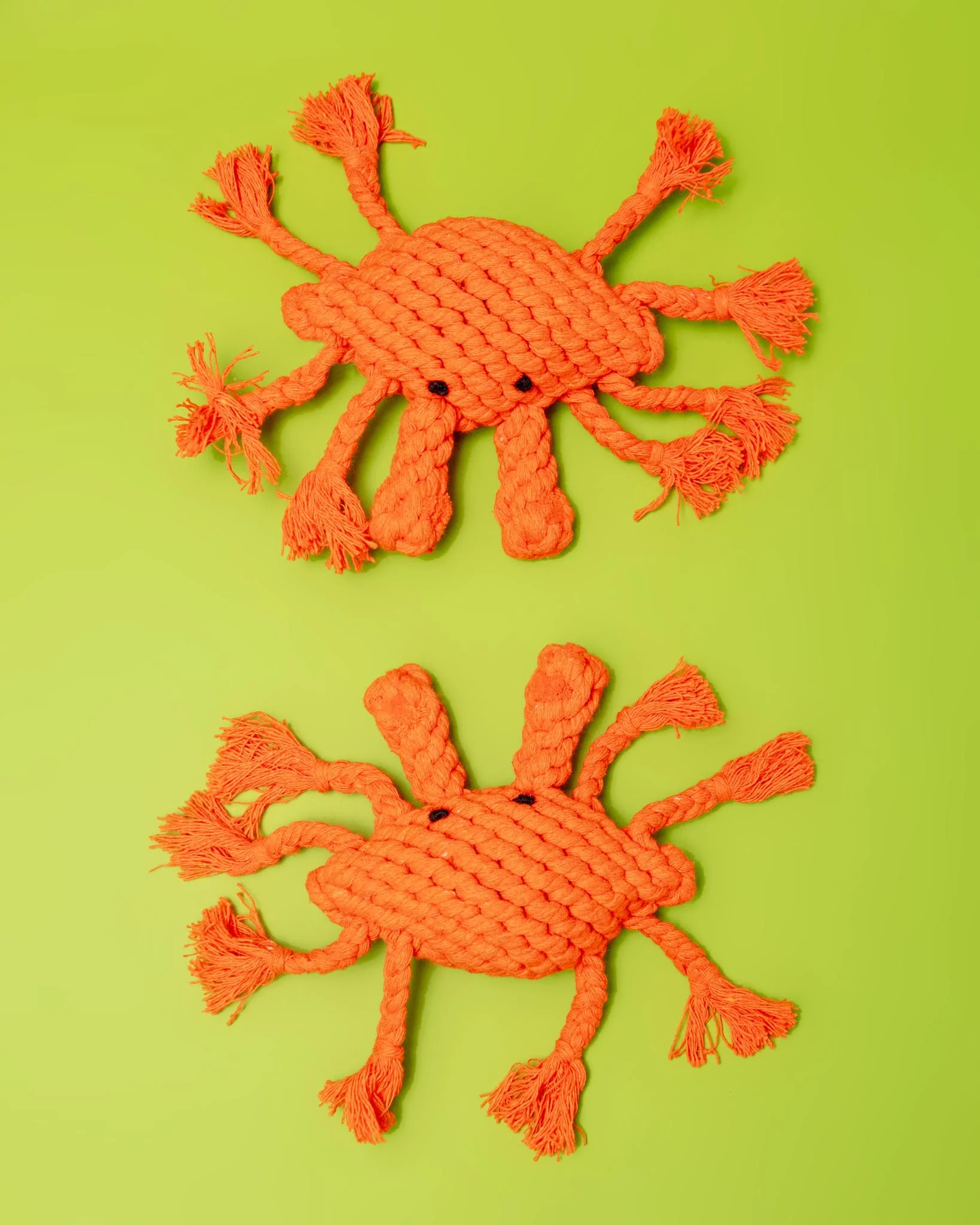Happy The Crab Sustainable Handmade Nautical Dog Rope Toy