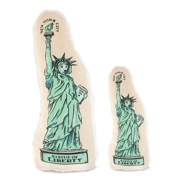 Statue of Liberty Plush Dog Toy - Image 3
