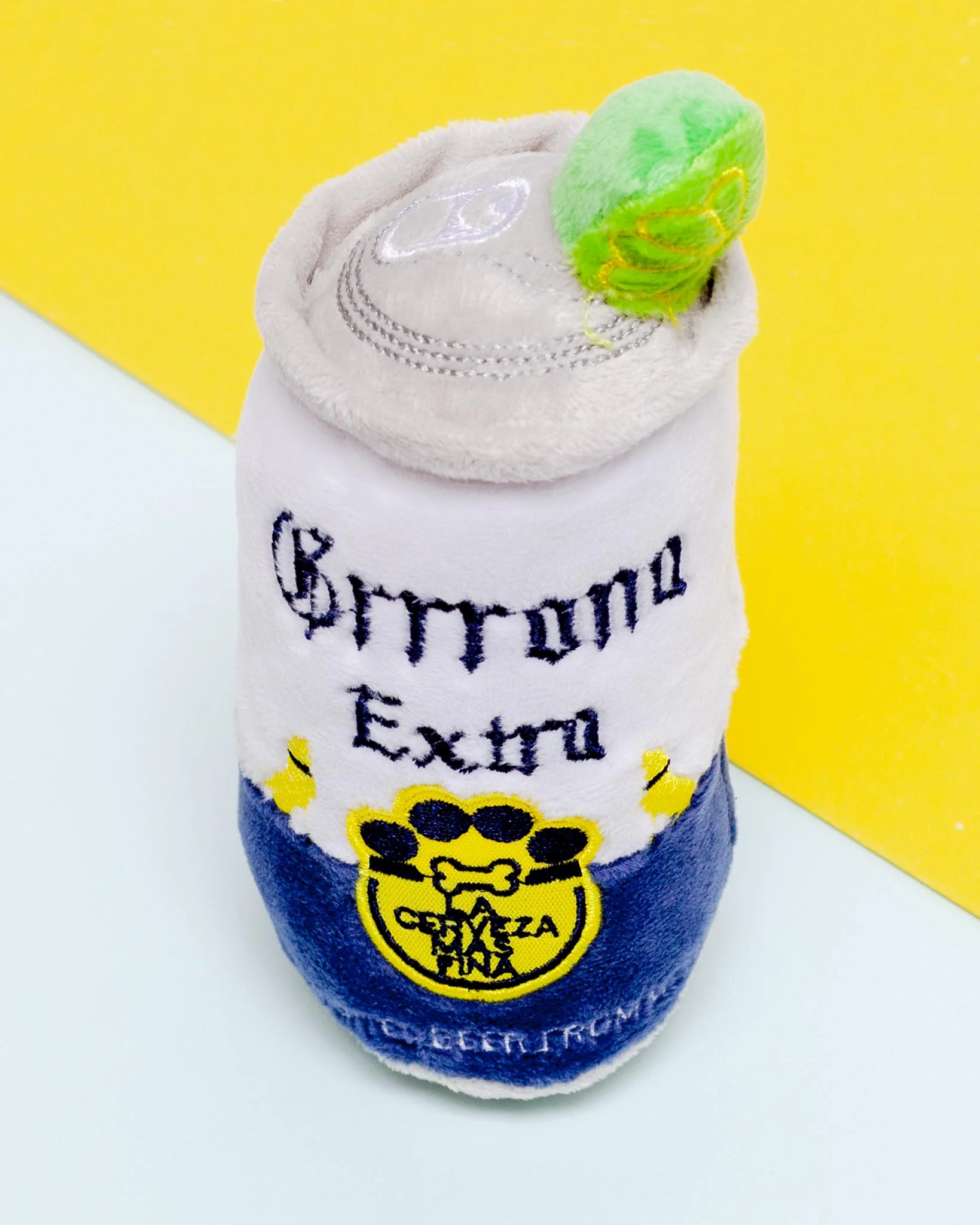 Grrrona Beer Can Squeaky Plush Dog Toy - Image 2