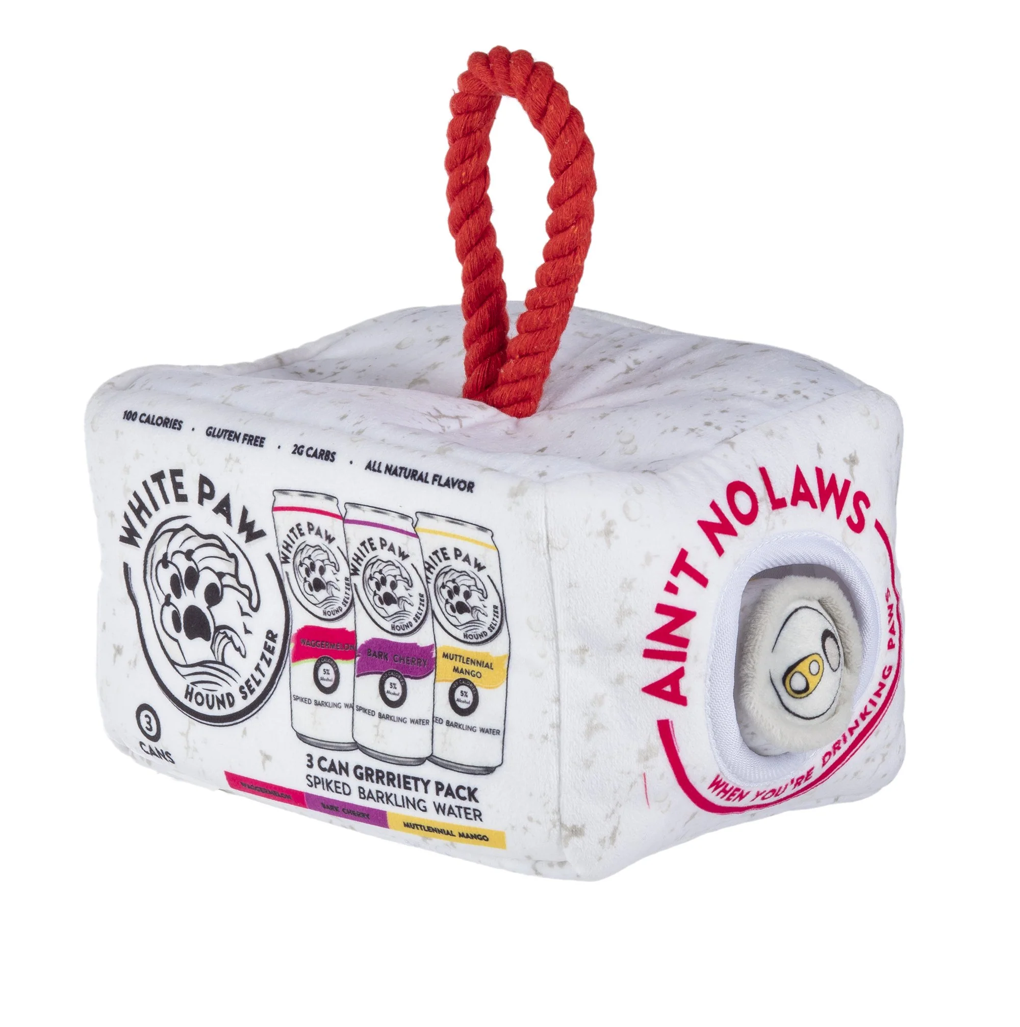 White Paw Plush Activity Toy in Grrriety Pack - Image 3