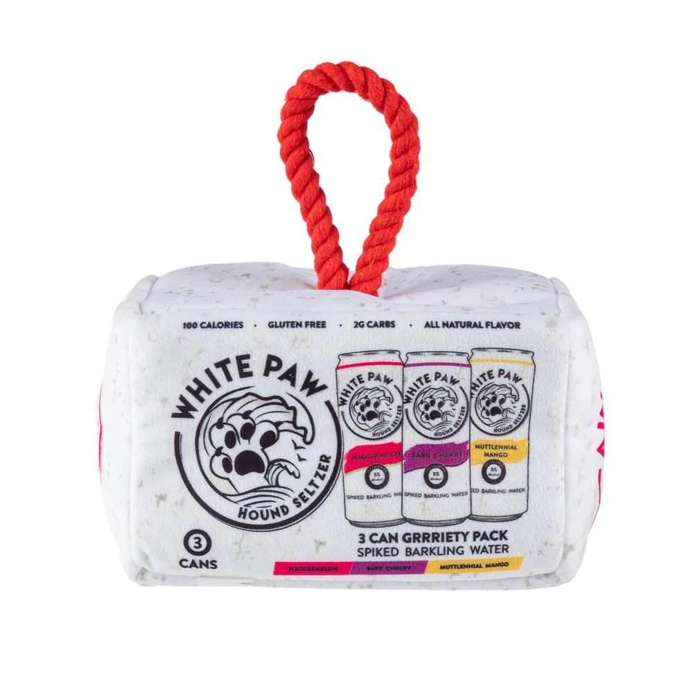 White Paw Plush Activity Toy in Grrriety Pack - Image 5