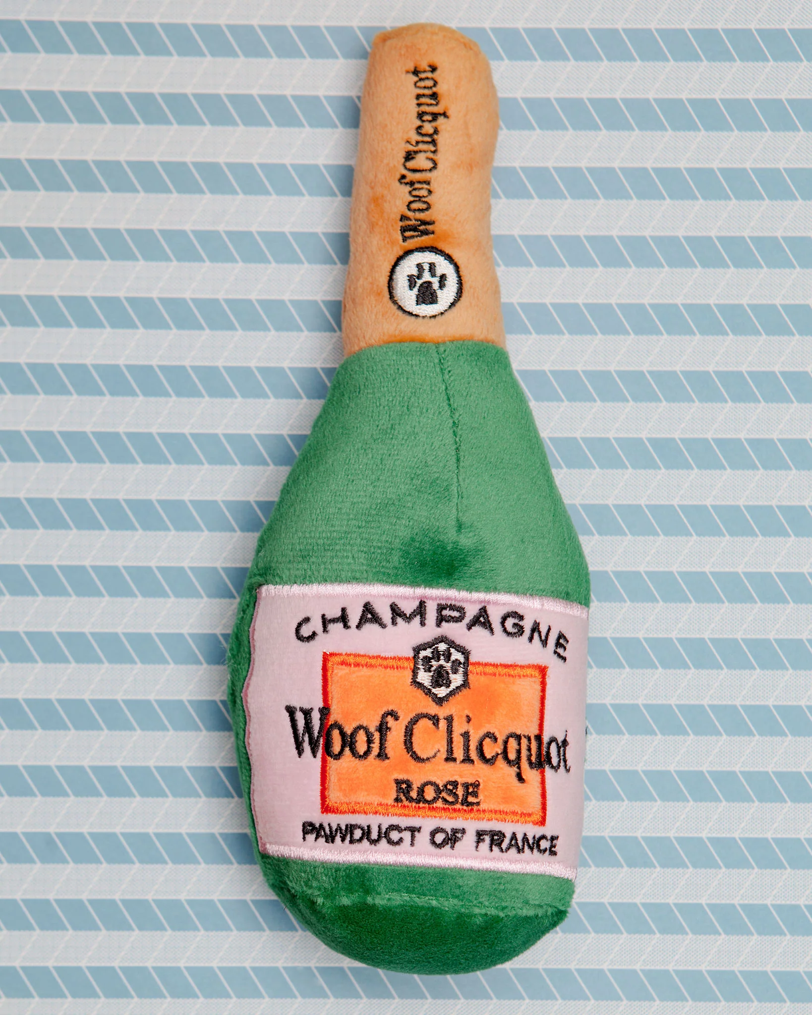 Woof Clicquot Rosé Plush Dog Toy - Image 3