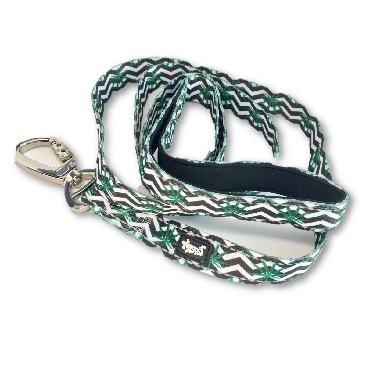 HEADY PET | Chevron & Leaf Print Leash - Image 2