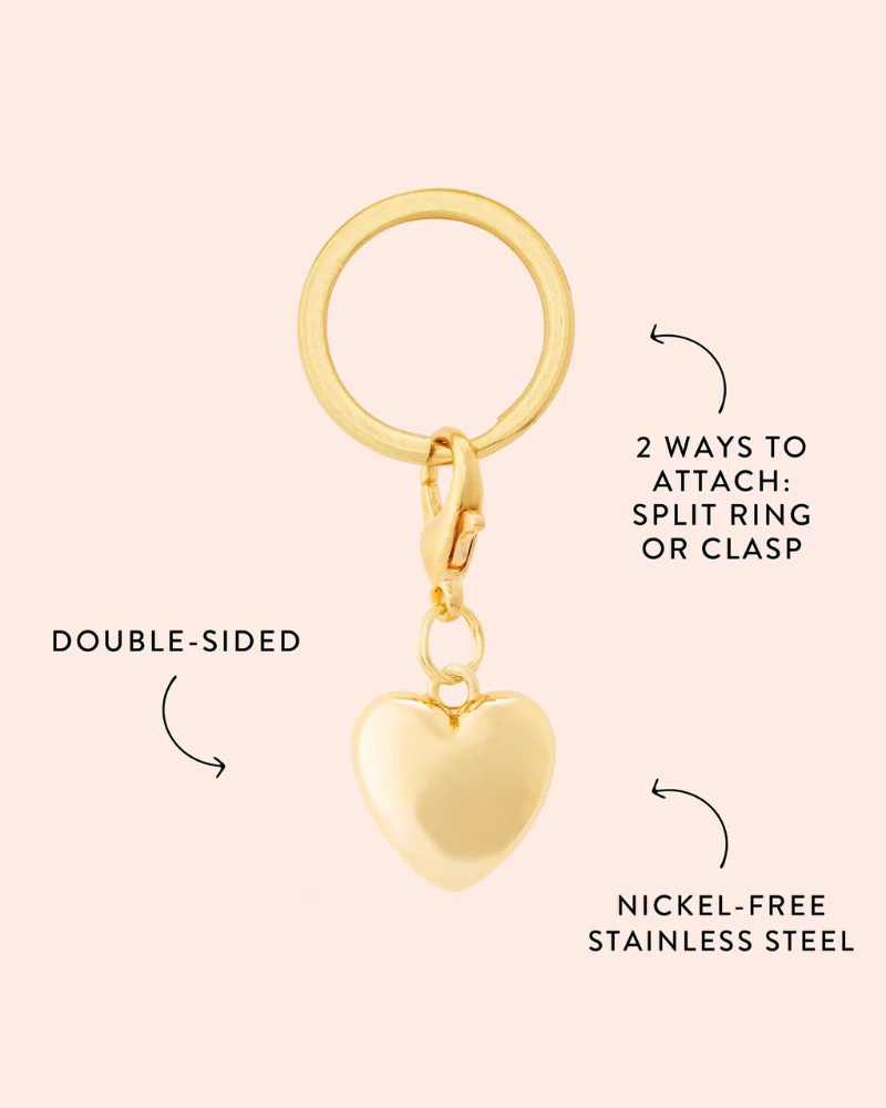 Heart of Gold Collar Dog Charm - Image 3