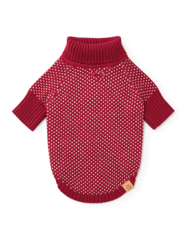 Heart Stitch Turtleneck Dog Sweater (FINAL SALE) - Image 2