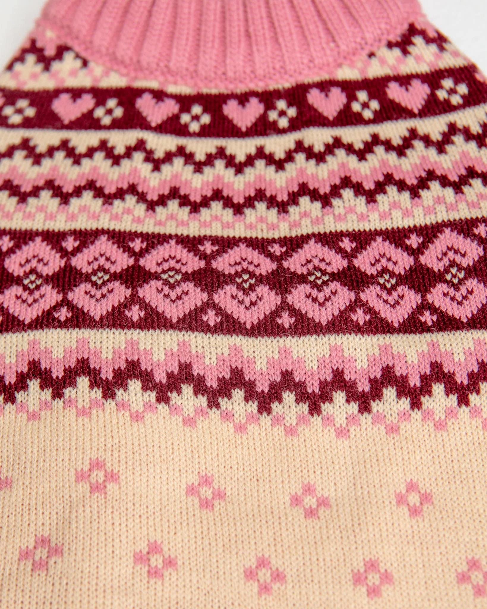 Hearts Fair Isle Dog Turtleneck Sweater (FINAL SALE) - Image 4