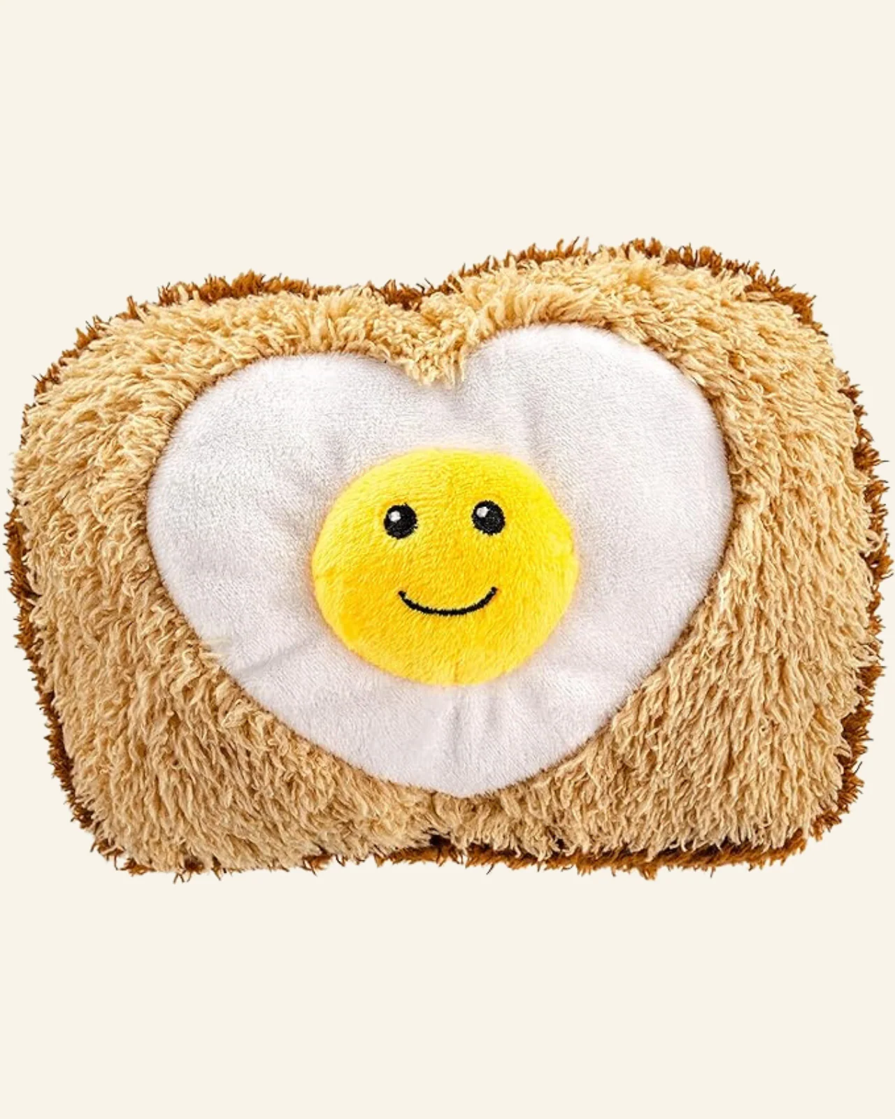 Hearty-Side Up Egg W/ Toast Squeaky Dog Toy (FINAL SALE) - Image 2
