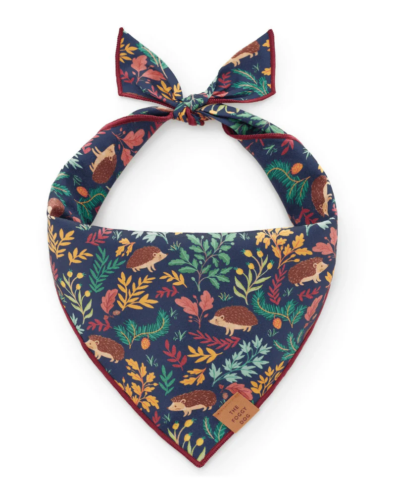 Hedgehog Hollow Cotton Dog Bandana (Made in the USA) (FINAL SALE) - Image 2