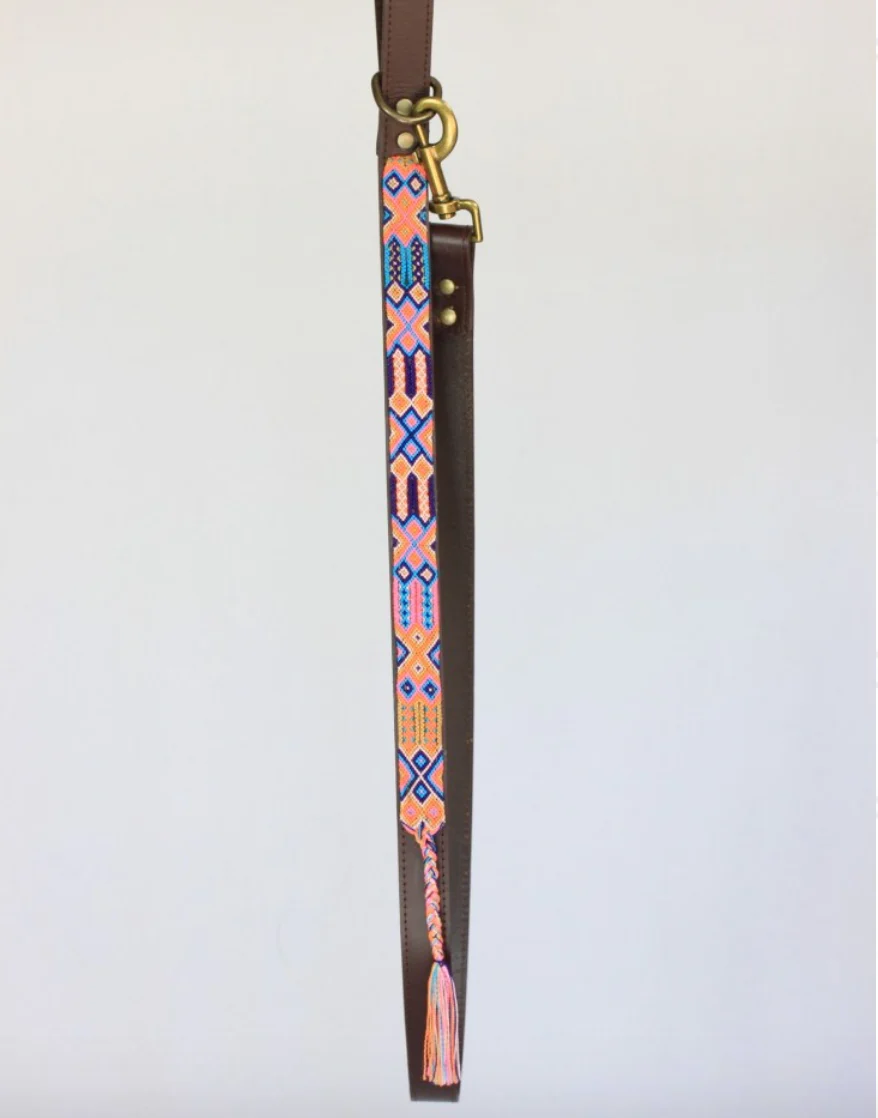 HEKA PET | Coral Woven Leather Leash - Image 2