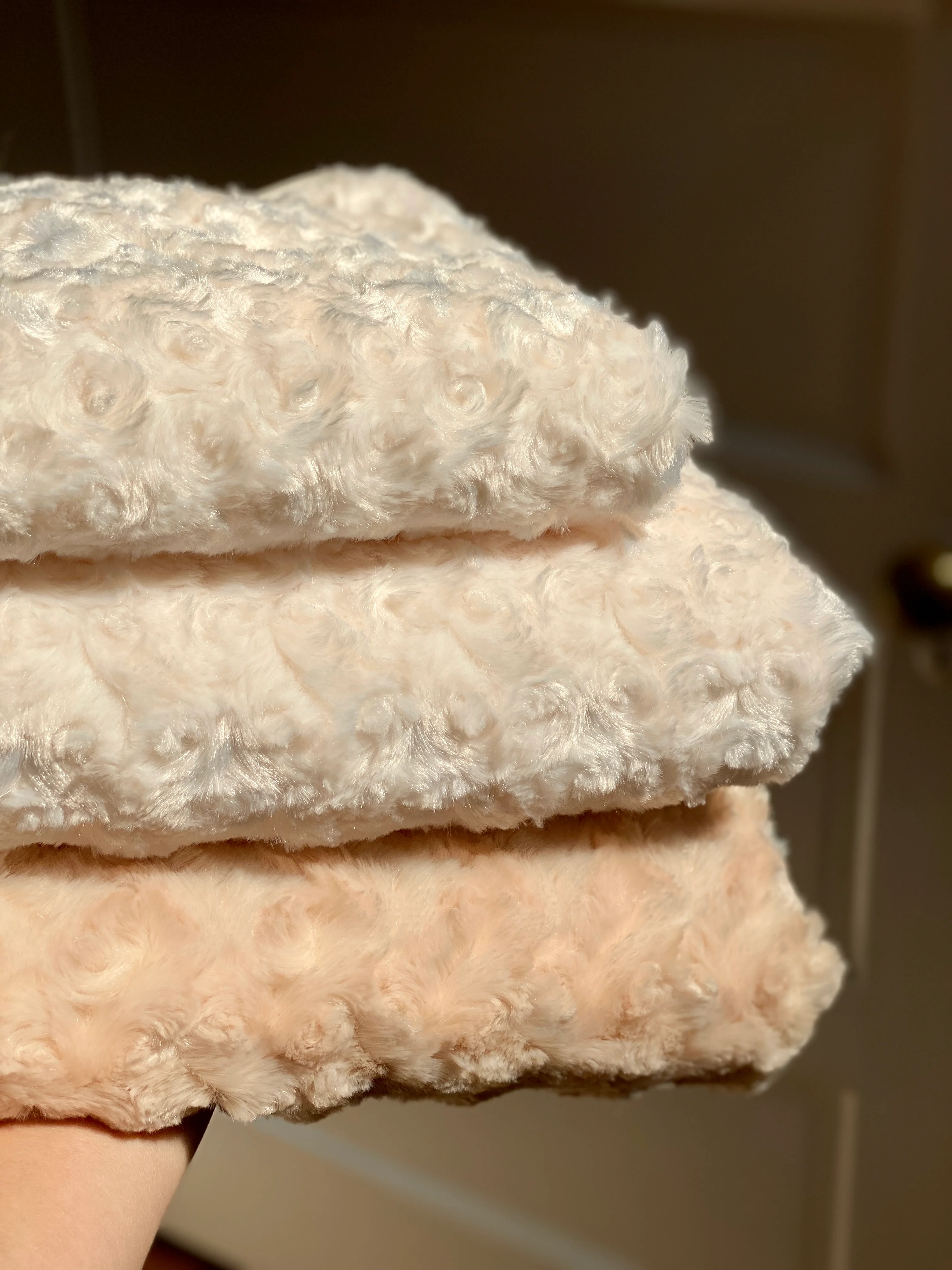 Rosebud Dog Blanket in Cream (Made in the USA) - Image 5