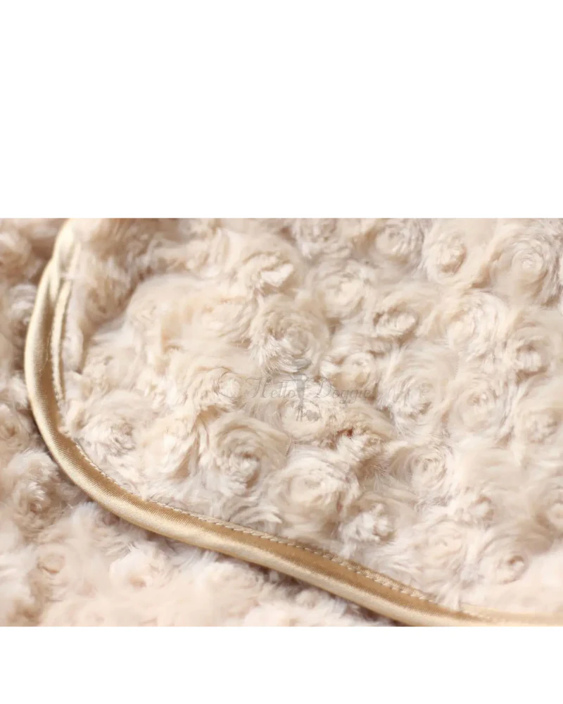 Rosebud Dog Blanket in Tan (Made in the USA) - Image 6