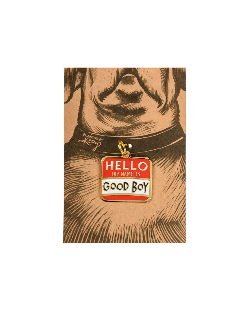 HELLO My Name is Good Boy Collar Charm - Image 3