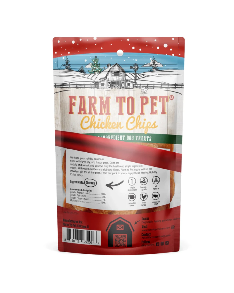Holiday Chicken Chips Dog Treats - Image 2