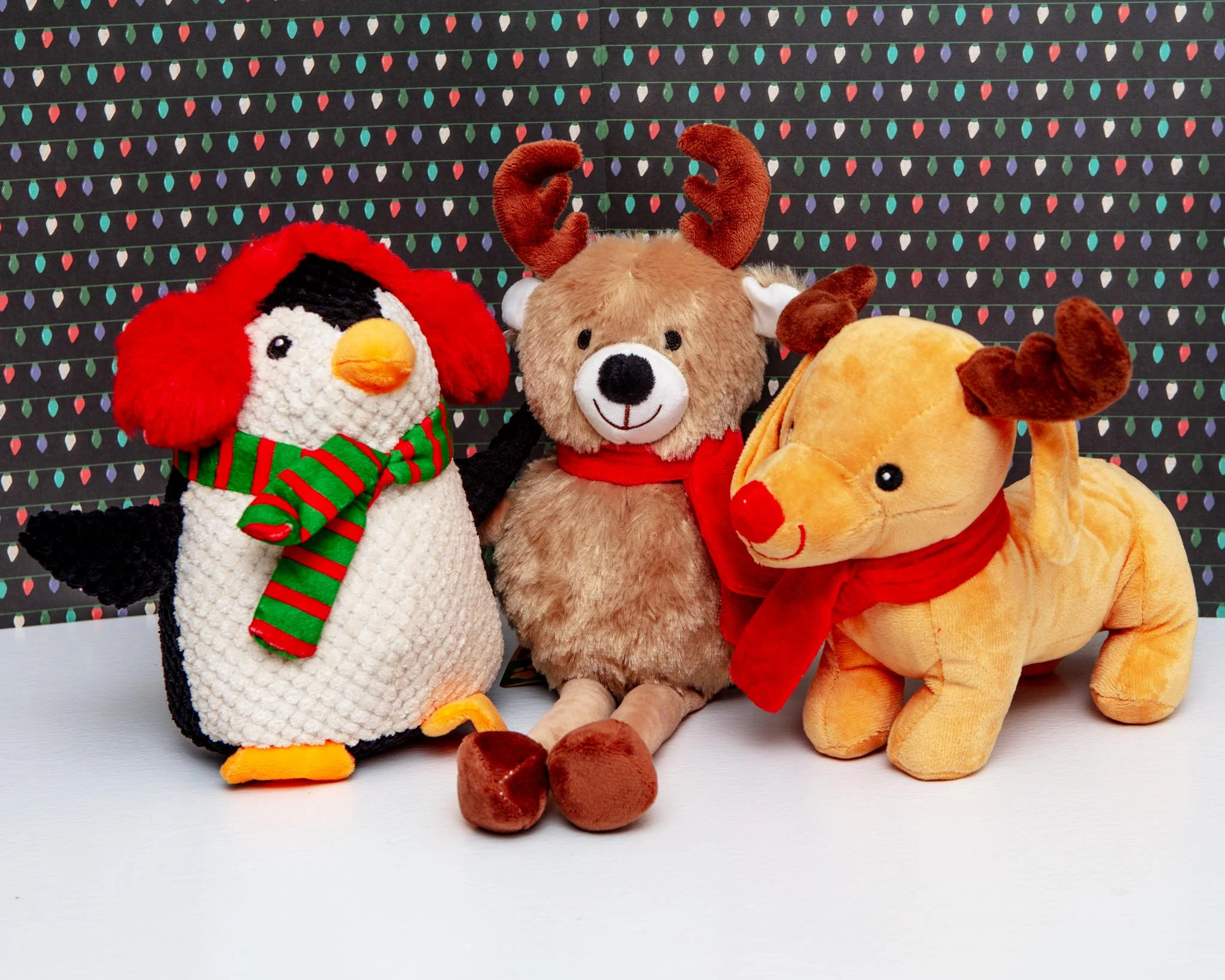 Holiday Doxie Squeaky Plush Dog Toy - Image 2