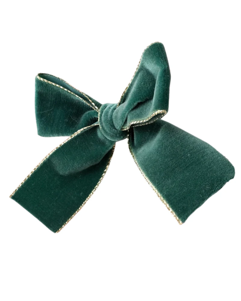 Holiday Velvet Ribbon Dog Bow (Made in the USA) - Image 2