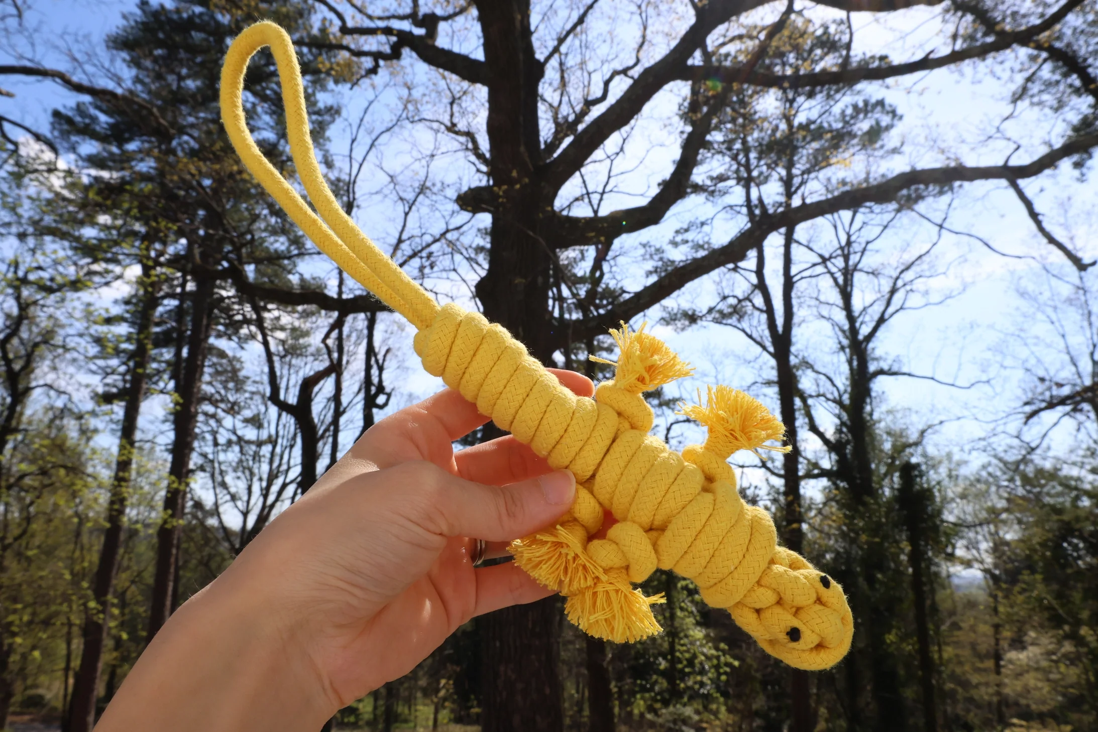 Eco-Friendly Green Lizard Dog Rope Toy - Image 9