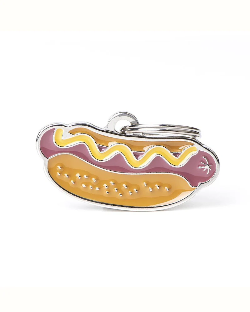 Hot Dog Custom Pet ID Tag - Image 3