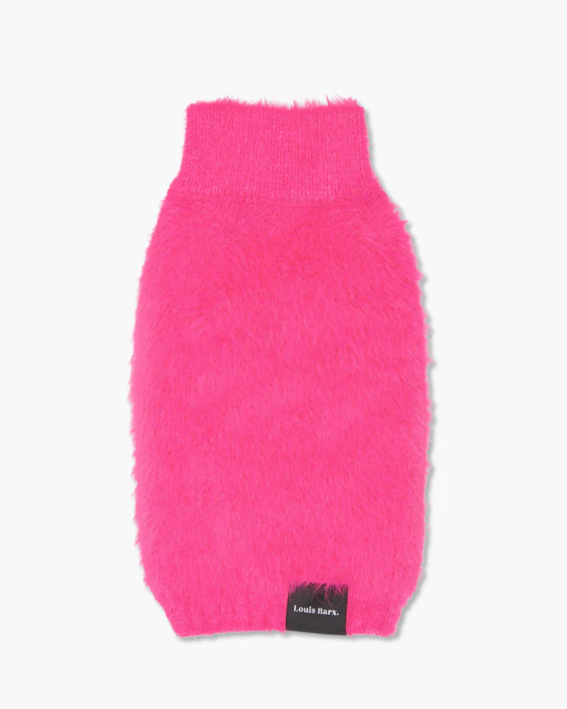 Hot Pink Fluffy Dog Sweater (FINAL SALE) - Image 3
