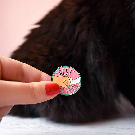HOUSE OF WONDERLAND | Best Fur Friends Enamel Pin - Image 4