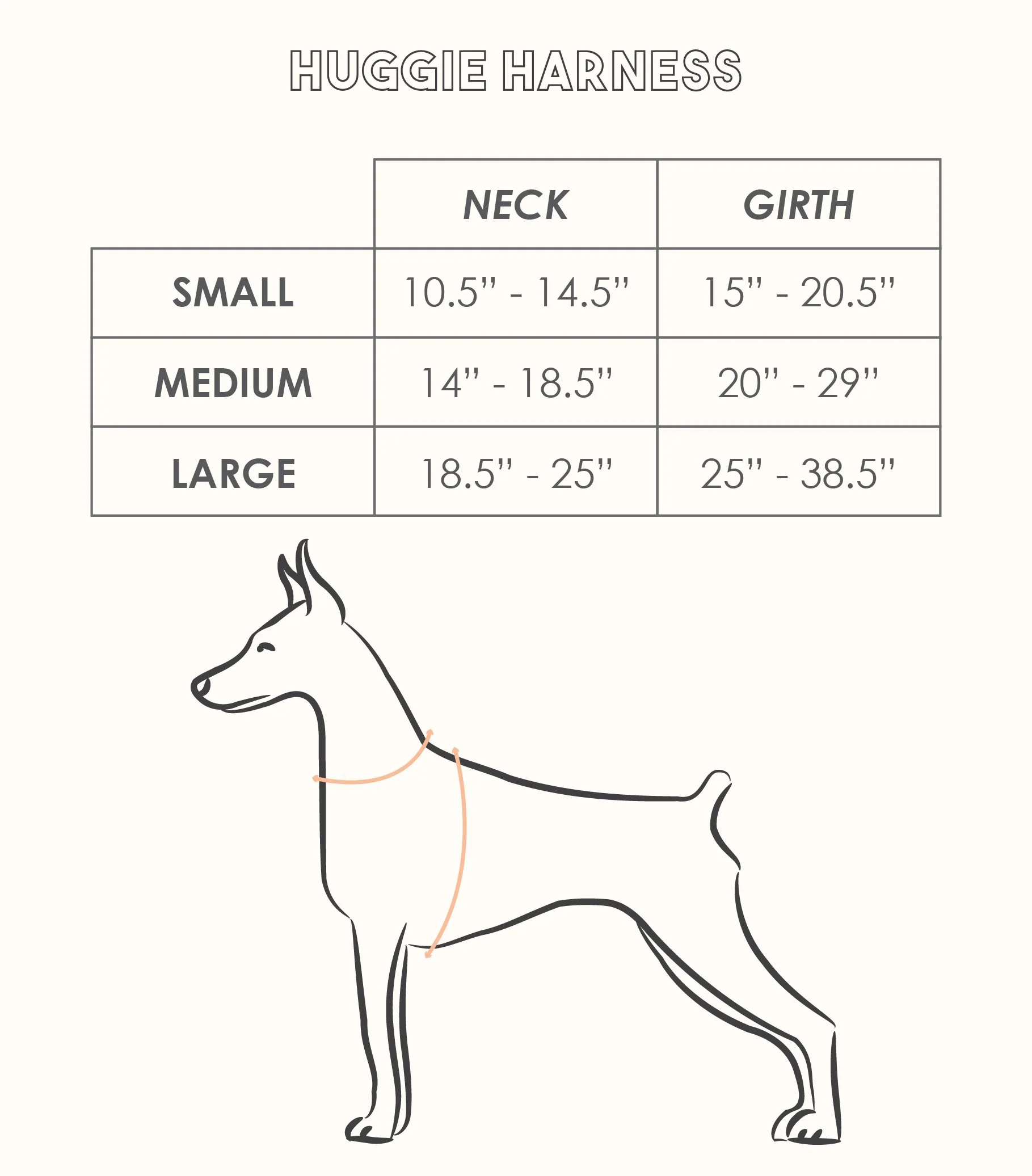 Huggie Dog Harness in Peach - Image 8