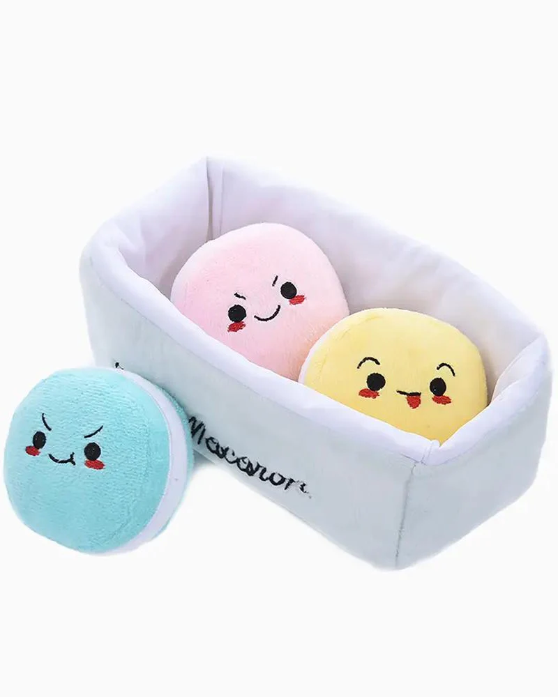 Pooch Macarons Squeaky Plush Dog Toy - Image 2