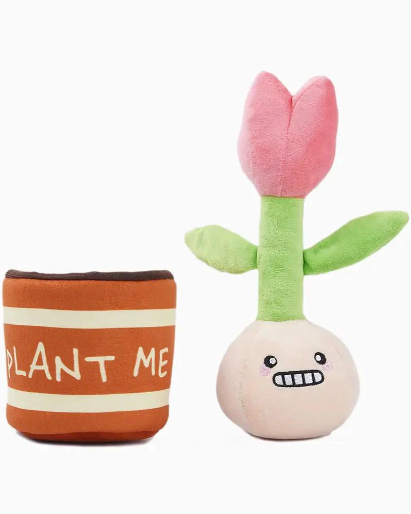 Potted Tulip 2-in-1 Squeaky Dog Toy - Image 4