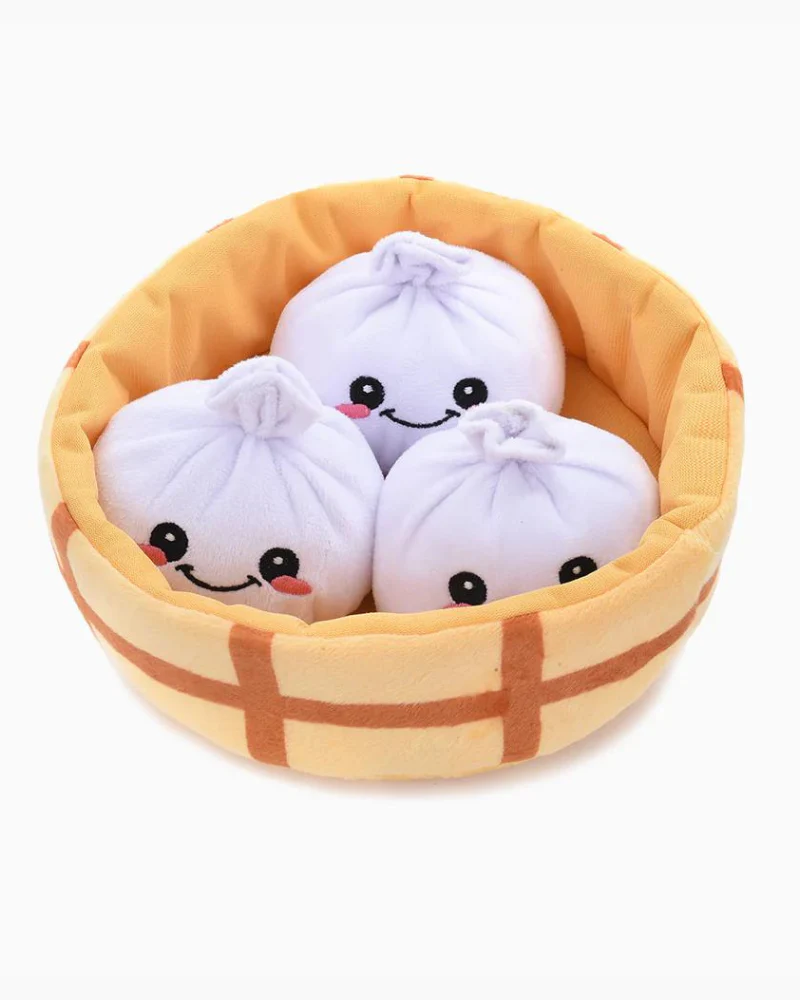 Soup Dumplings Interactive Plush Dog Toy Set - Image 2