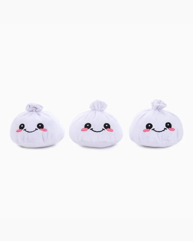 Soup Dumplings Interactive Plush Dog Toy Set - Image 3