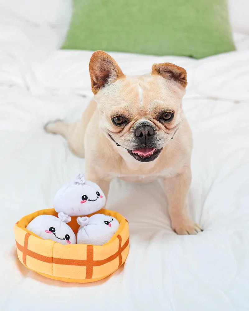 Soup Dumplings Interactive Plush Dog Toy Set - Image 4