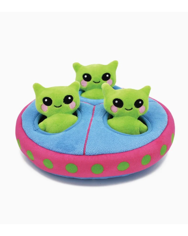 Space Paws UFO Interactive Plush Dog Toy - Image 3