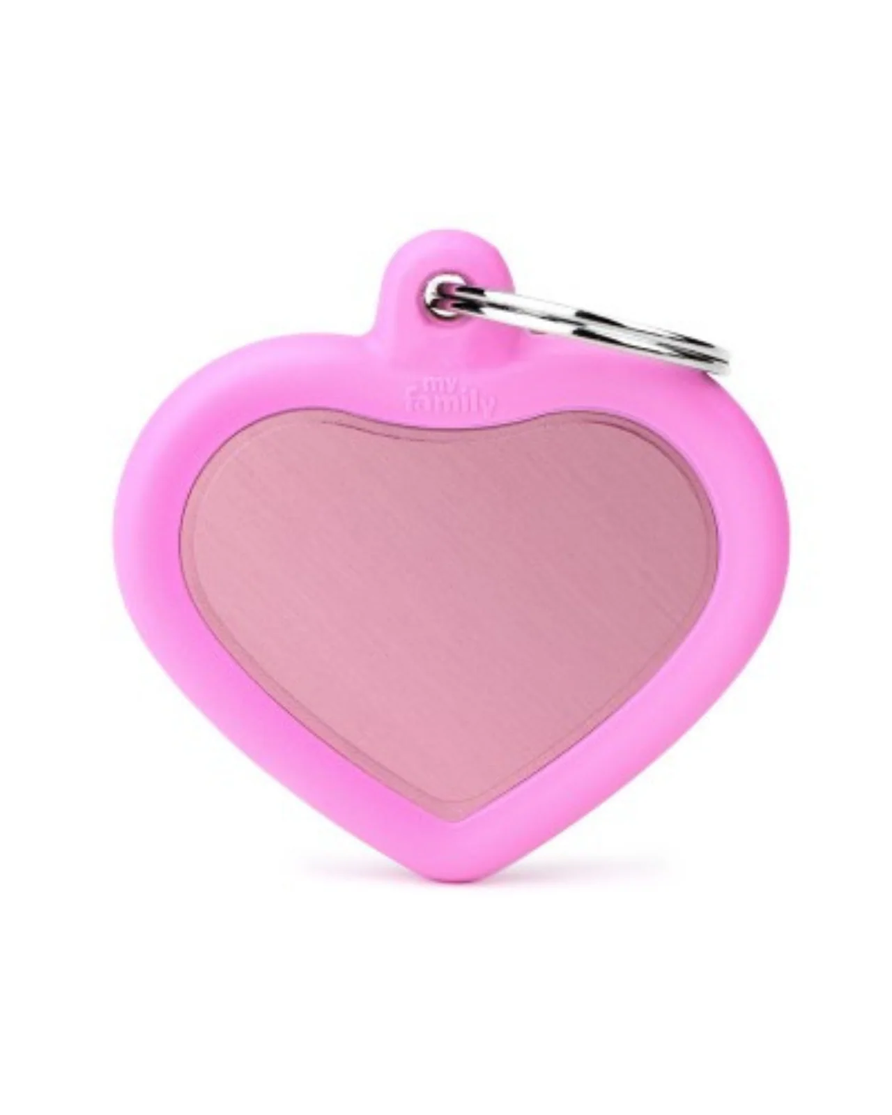 Hushtag Pink Aluminum Heart Custom Pet ID Tag - Image 5