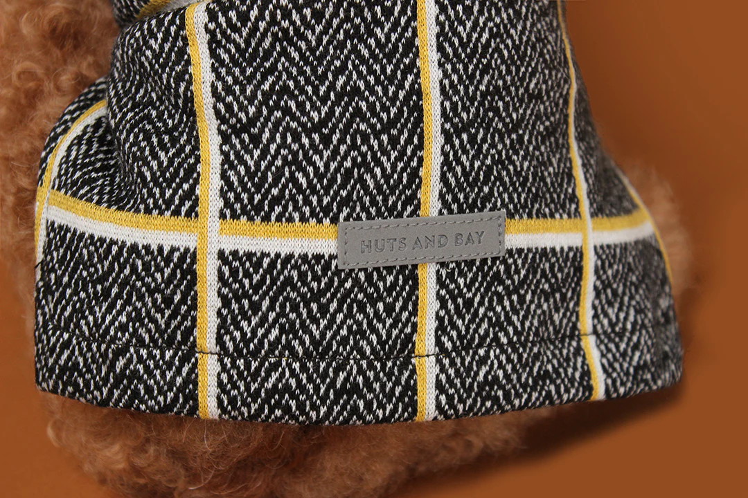 HUTS & BAY | Check Onesie in Mustard - Image 3