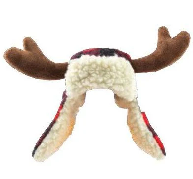 Buffalo Check and Antler Winter Dog Hat - Image 4