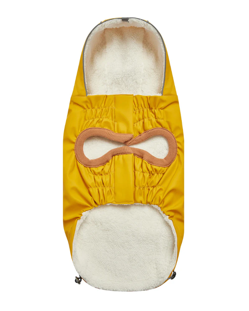 Insulated Dog Raincoat in Yellow - Image 6