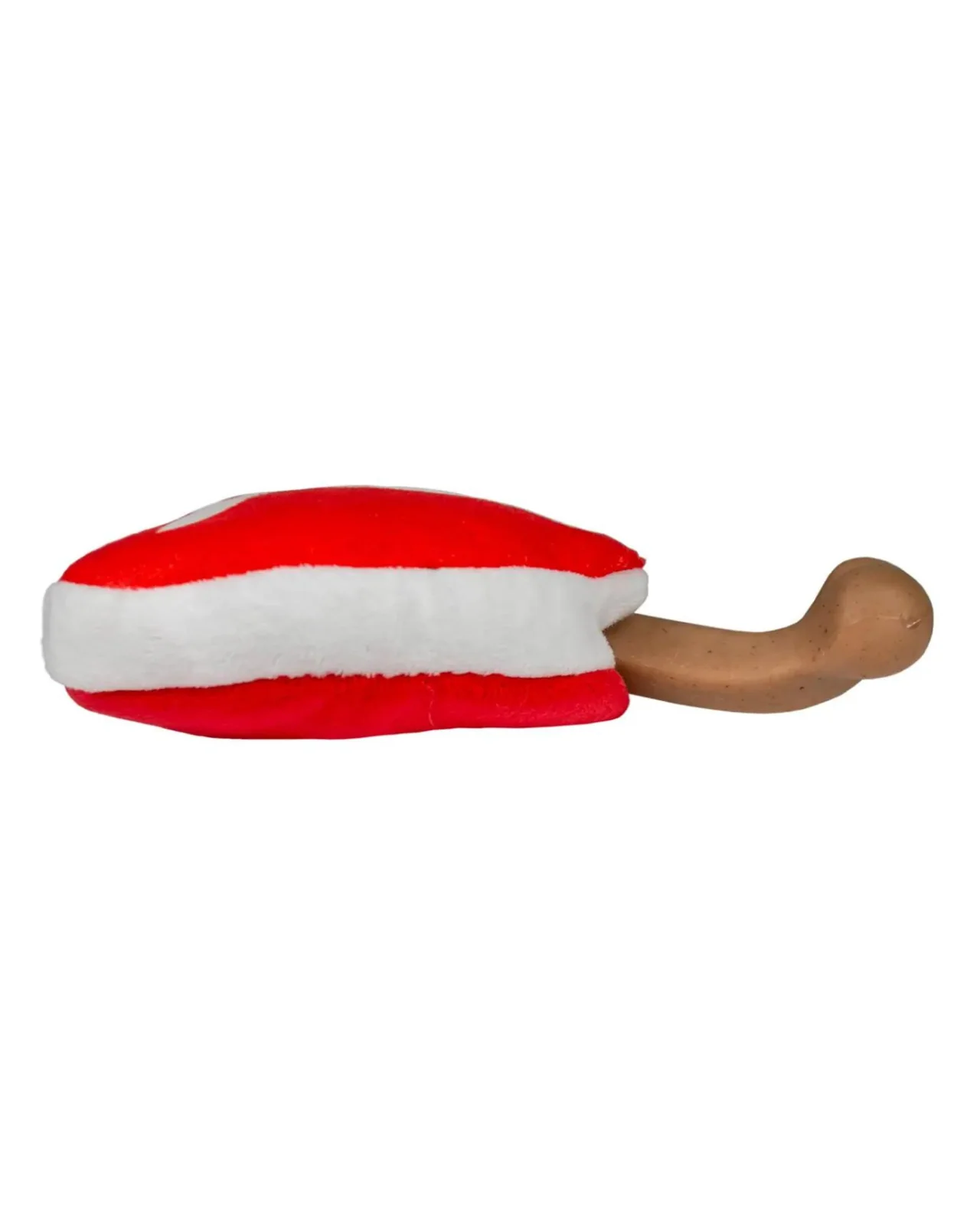 2-in-1 T-Bone Chew & Squeak Dog Toy (Bacon Scented) - Image 4