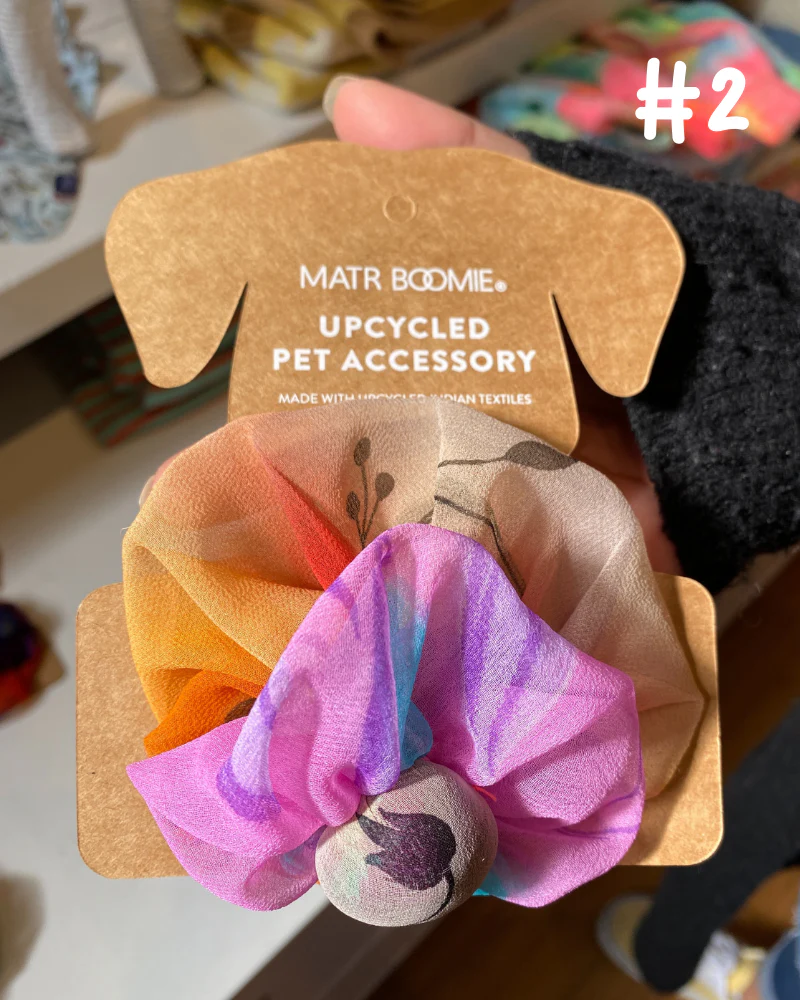Upcycled Fabric Collar Flower - Assorted Colors<br>(FINAL SALE) - Image 5