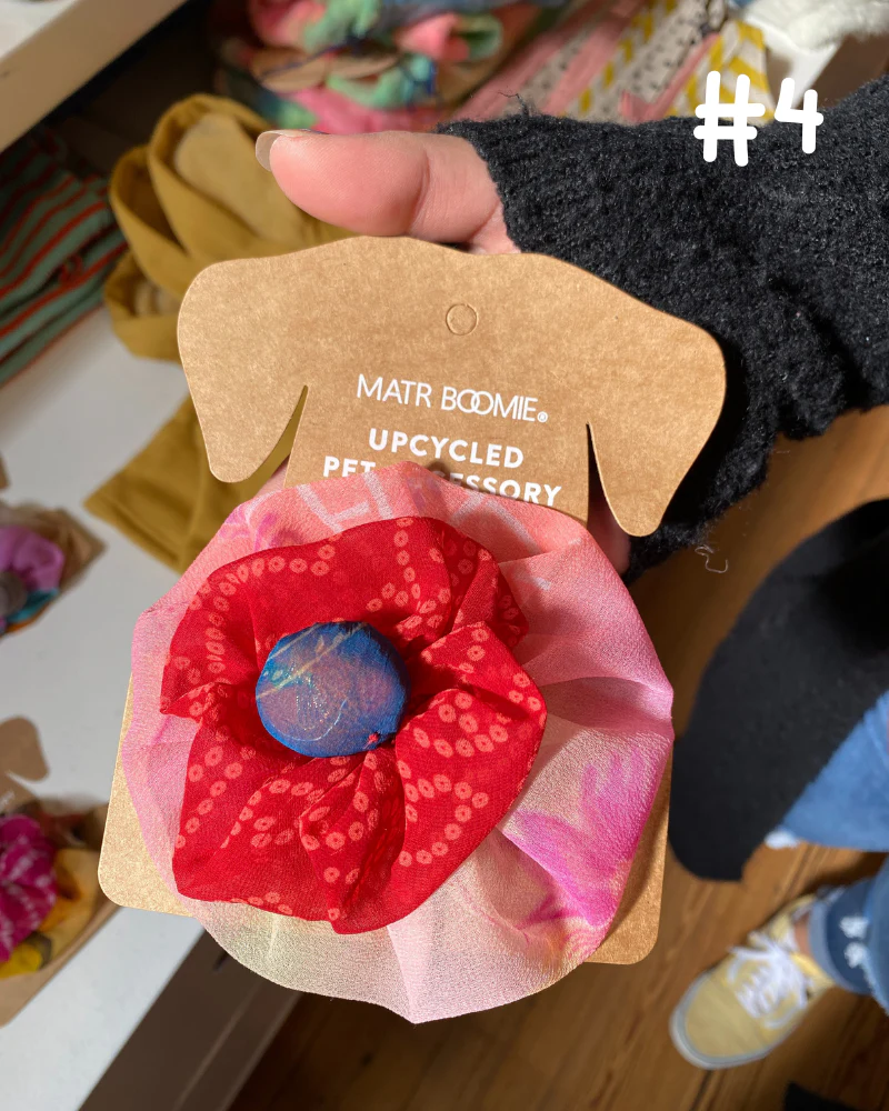 Upcycled Fabric Collar Flower - Assorted Colors<br>(FINAL SALE) - Image 7