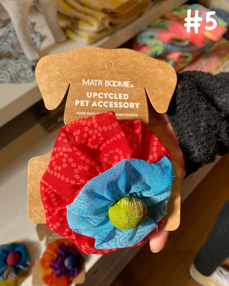 Upcycled Fabric Collar Flower - Assorted Colors<br>(FINAL SALE) - Image 8