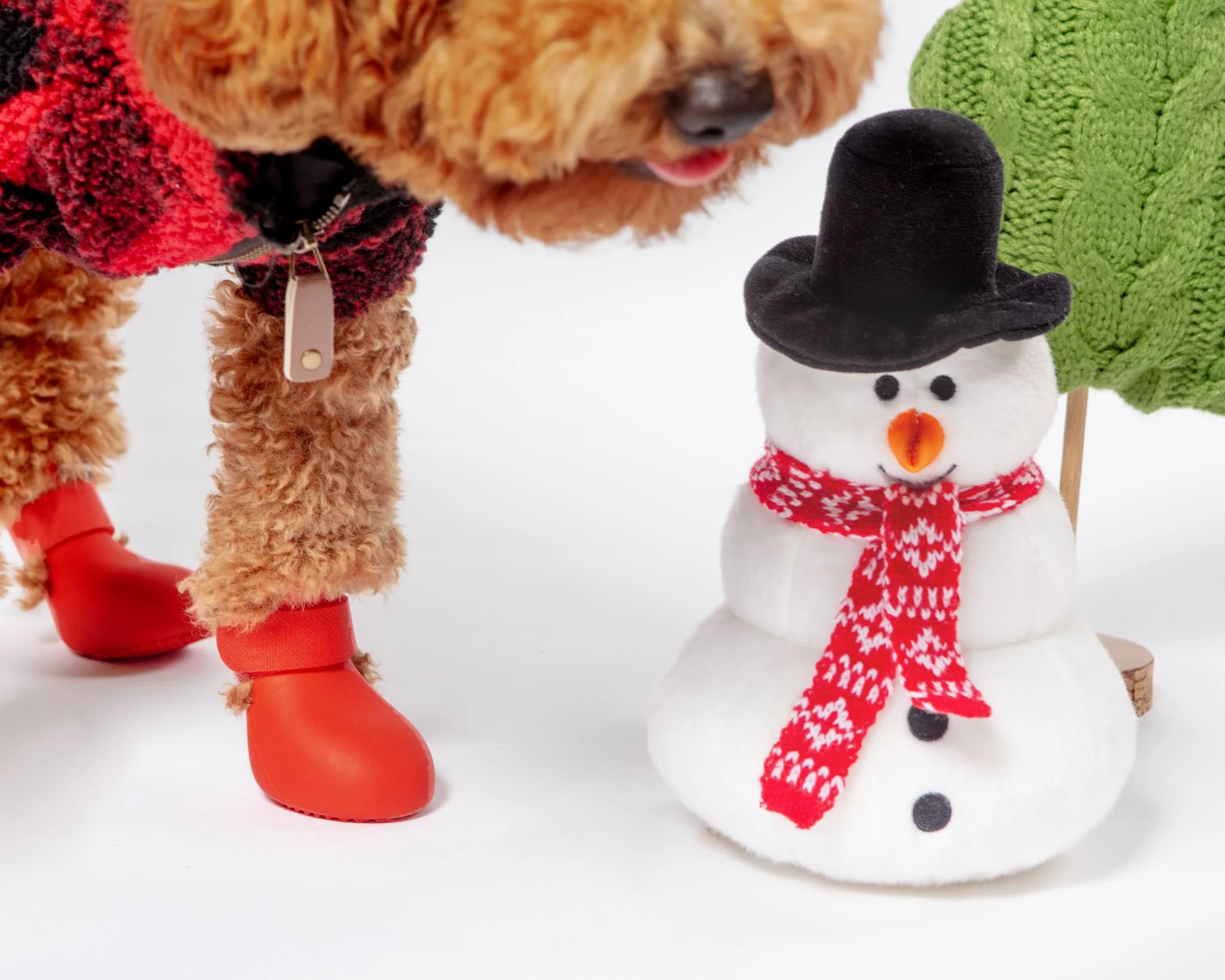 Jack Snowman Plush Dog Toy - Image 2