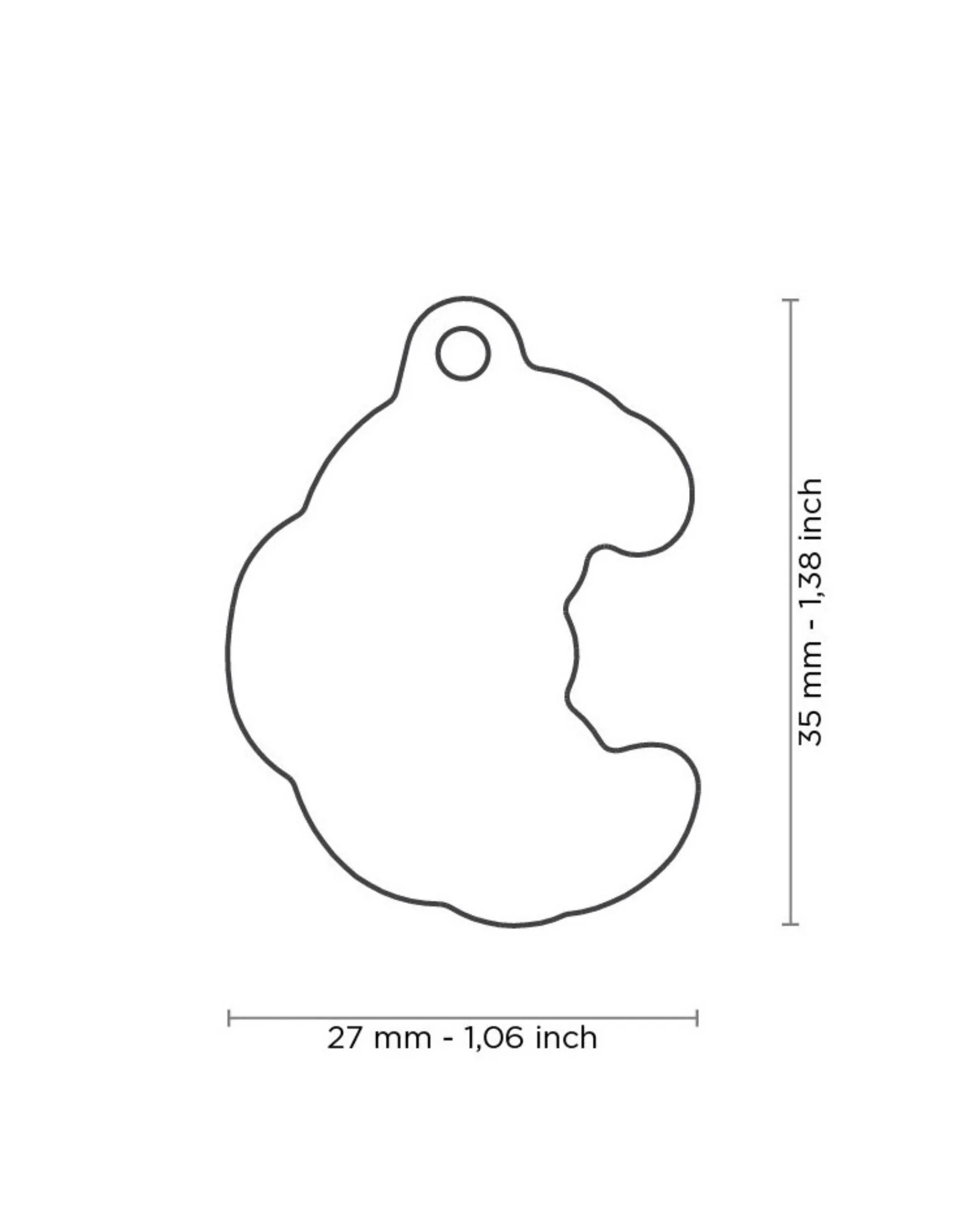 J'Adore Croissants Custom Pet ID Tag - Image 2