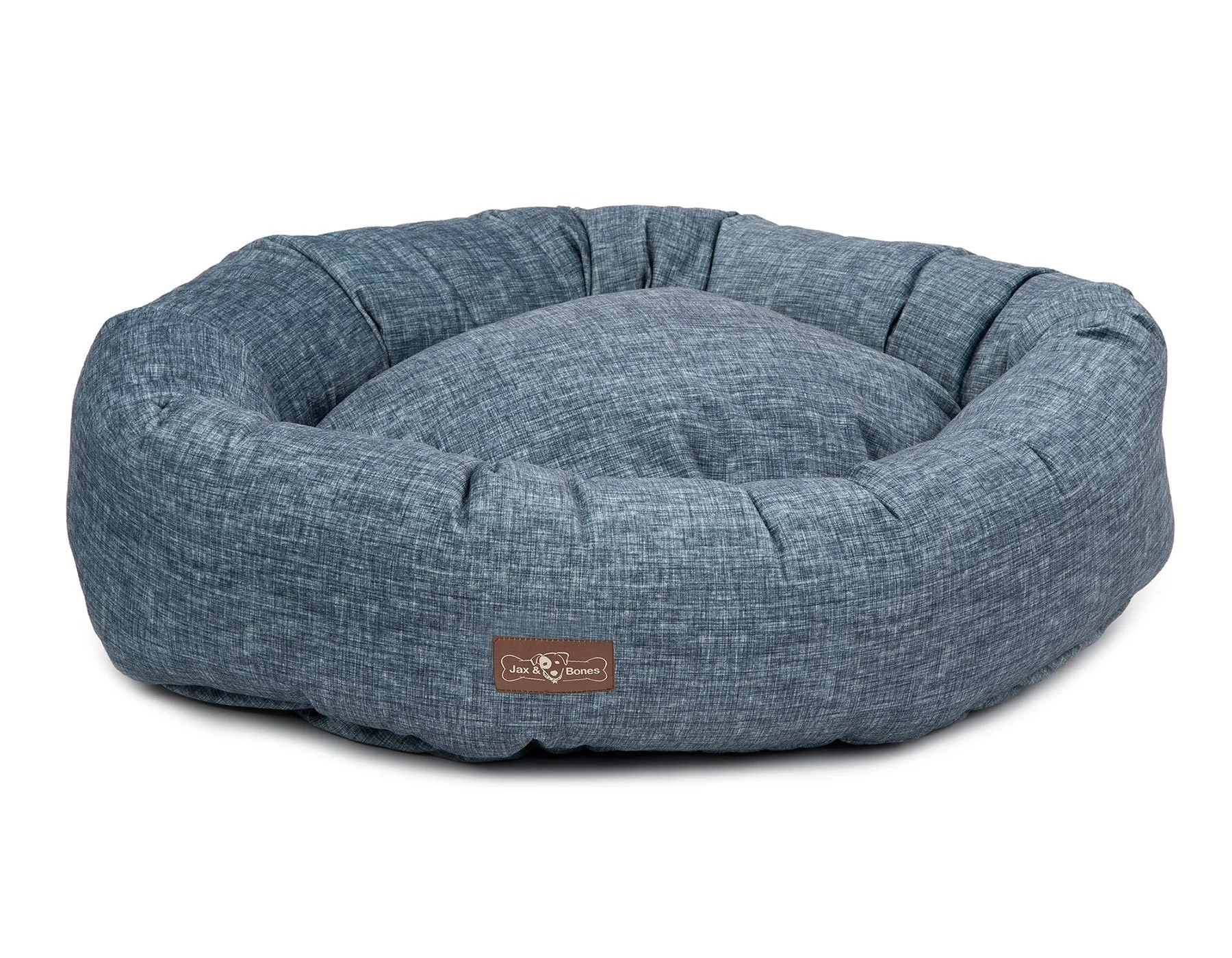 Donut Dog Bed in Denim (Direct Ship)<br>(Made in the USA) - Image 3