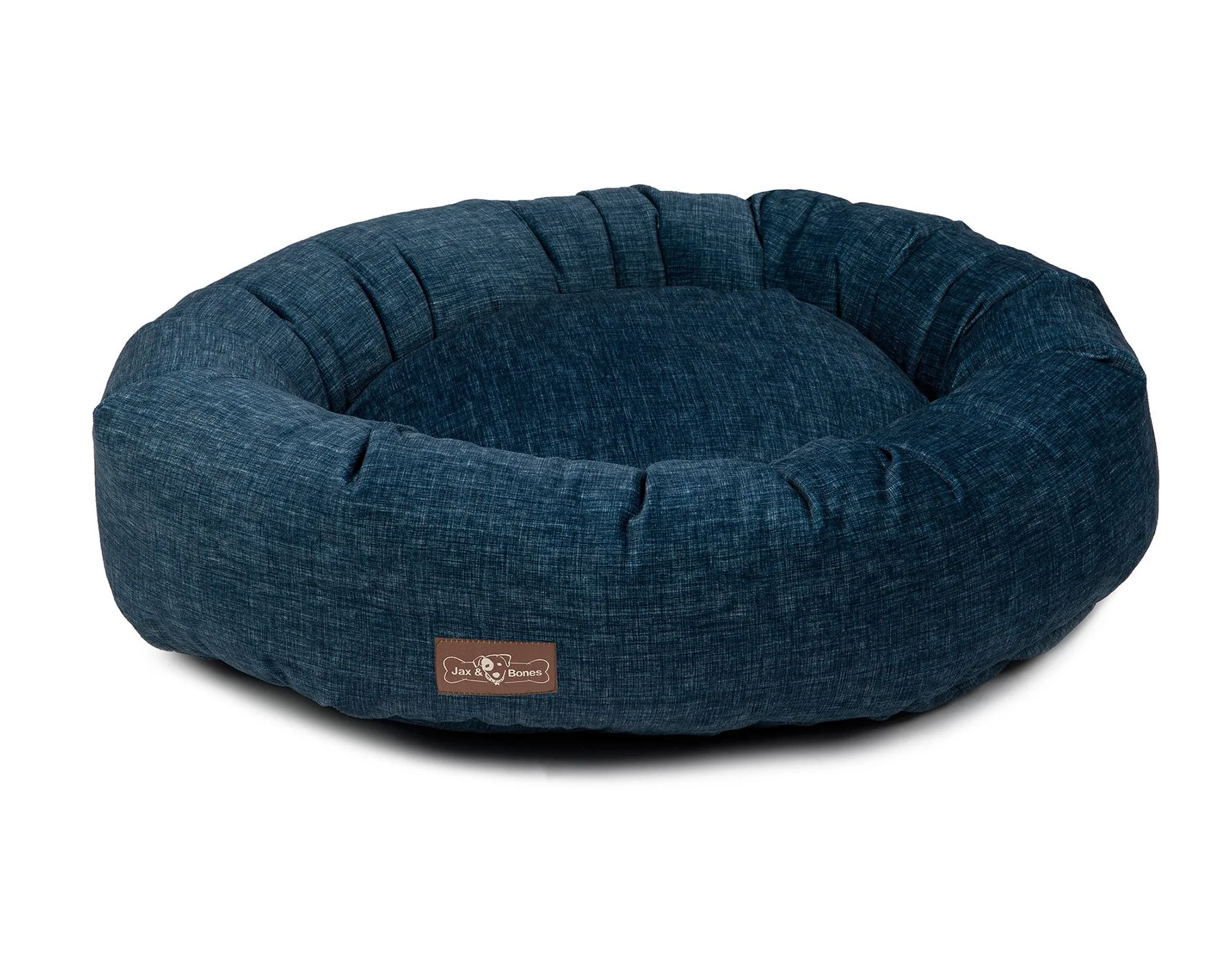 Donut Dog Bed in Denim (Direct Ship)<br>(Made in the USA) - Image 4