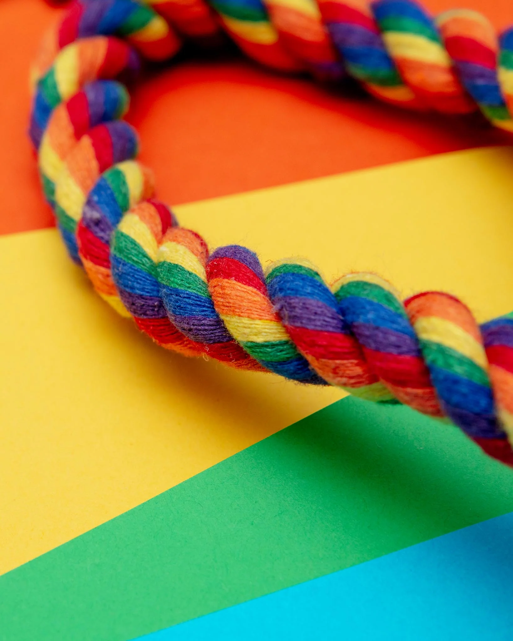 Rainbow Celtic Knot Rope Dog Toy - Image 2